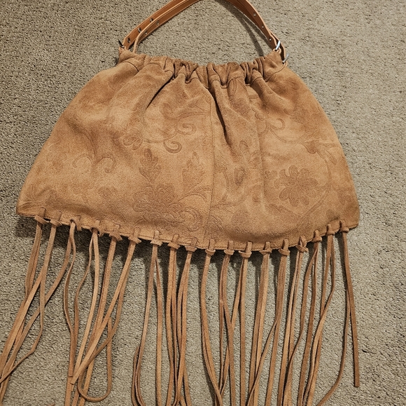 EL PORTAL Suede and leather bag - Picture 4 of 9